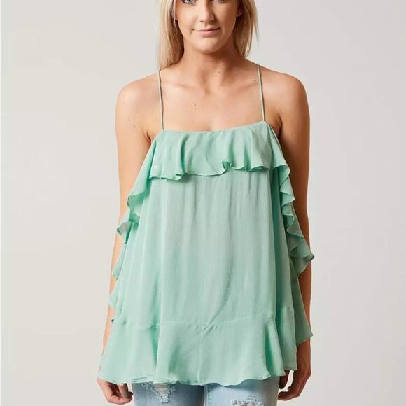 NWT Free People Cascades Tank Top ruffle camisole Sz s - Picture 3 of 9